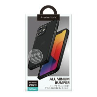 PGA iPhone12/12Pro用 アルミニウムバンパー PG-20GBP01BK